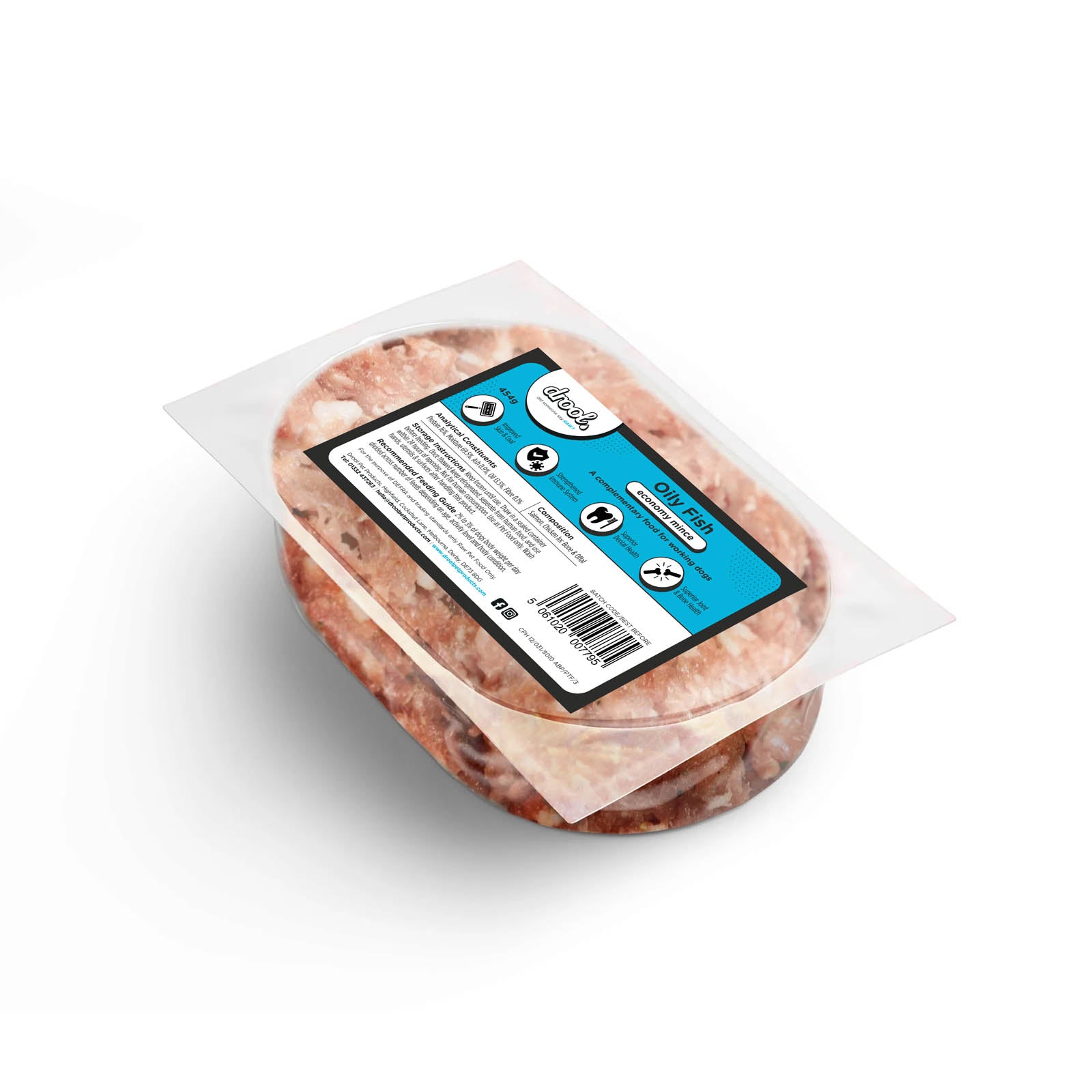 Drool Mince Economy Oily Fish 454g