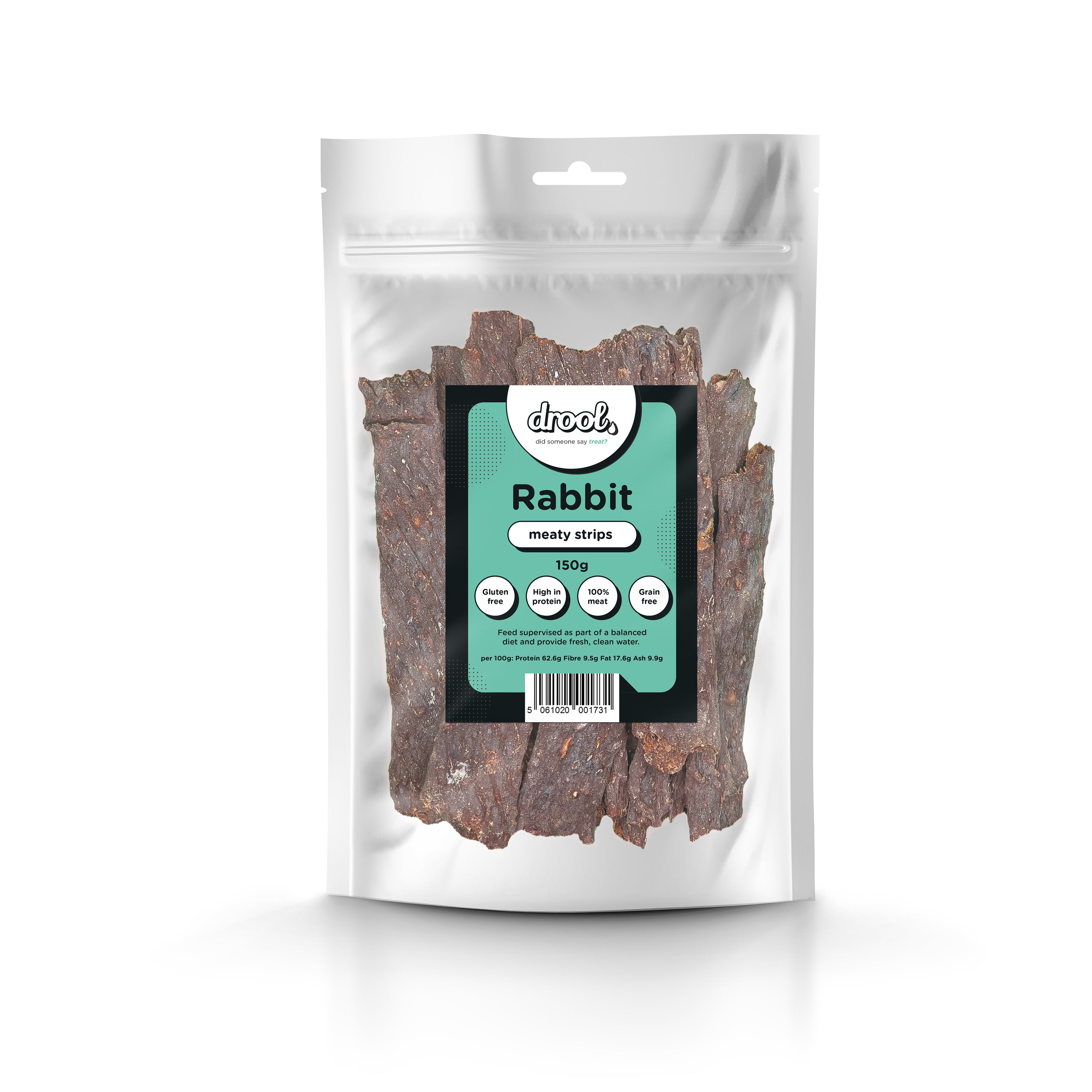 Drool Meaty Strips - Rabbit - 150g, 1kg