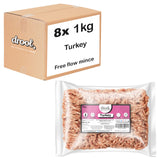 Turkey Freeflow Mince 80/10/10 (8x1kg pack) Wholesale