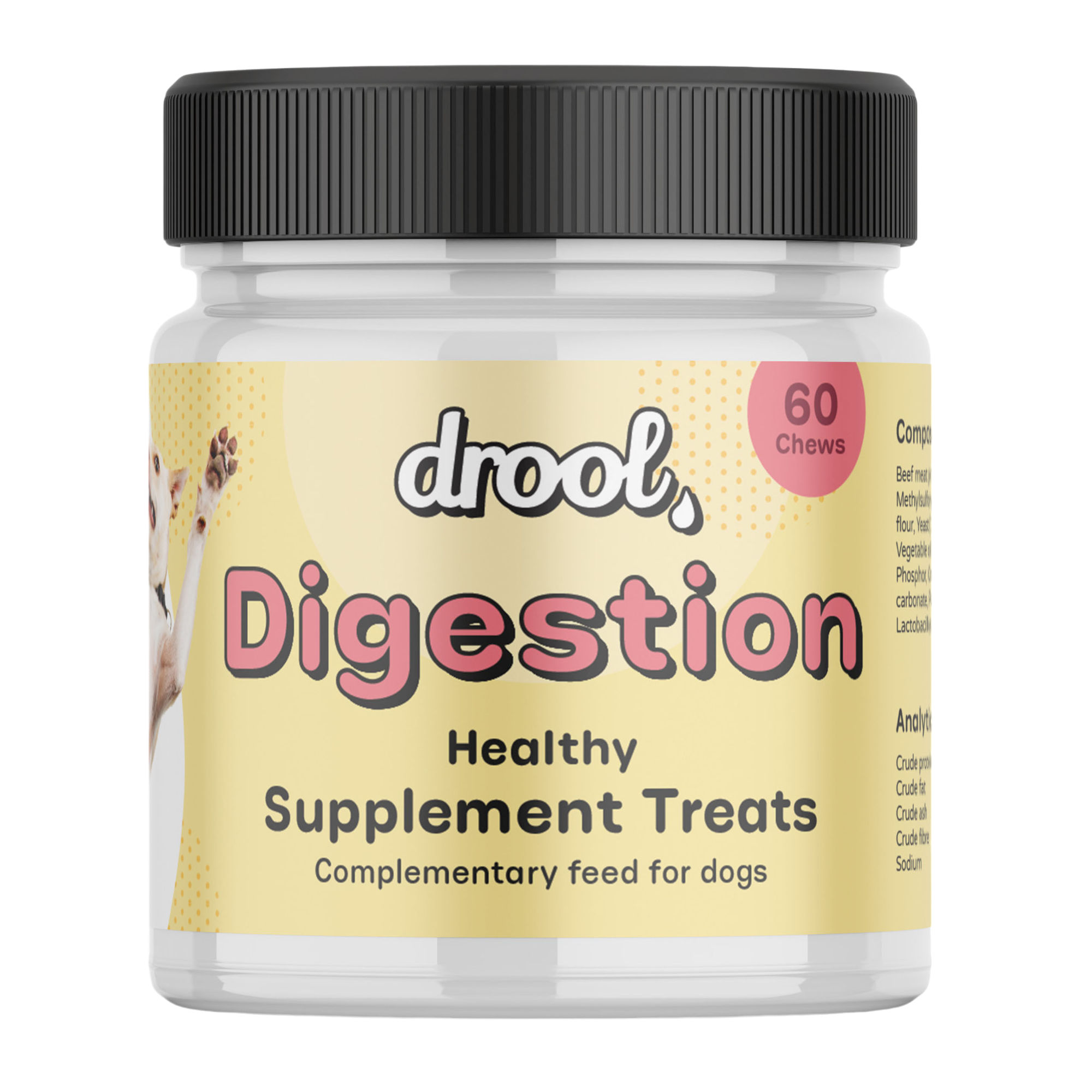 Drool Digestion Beef Chewy  180g - 60 chews