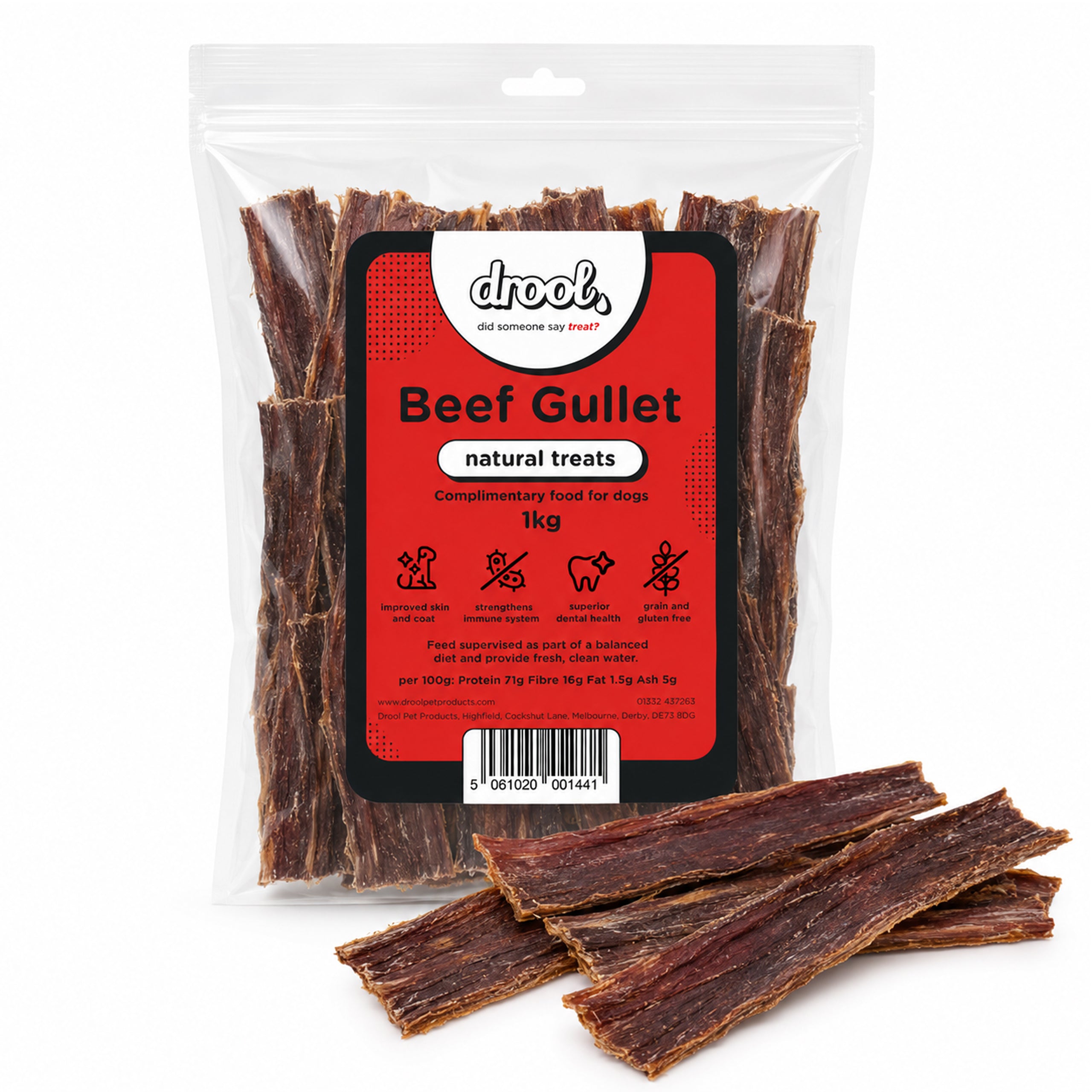 Drool Beef Gullet - 200g, 1kg