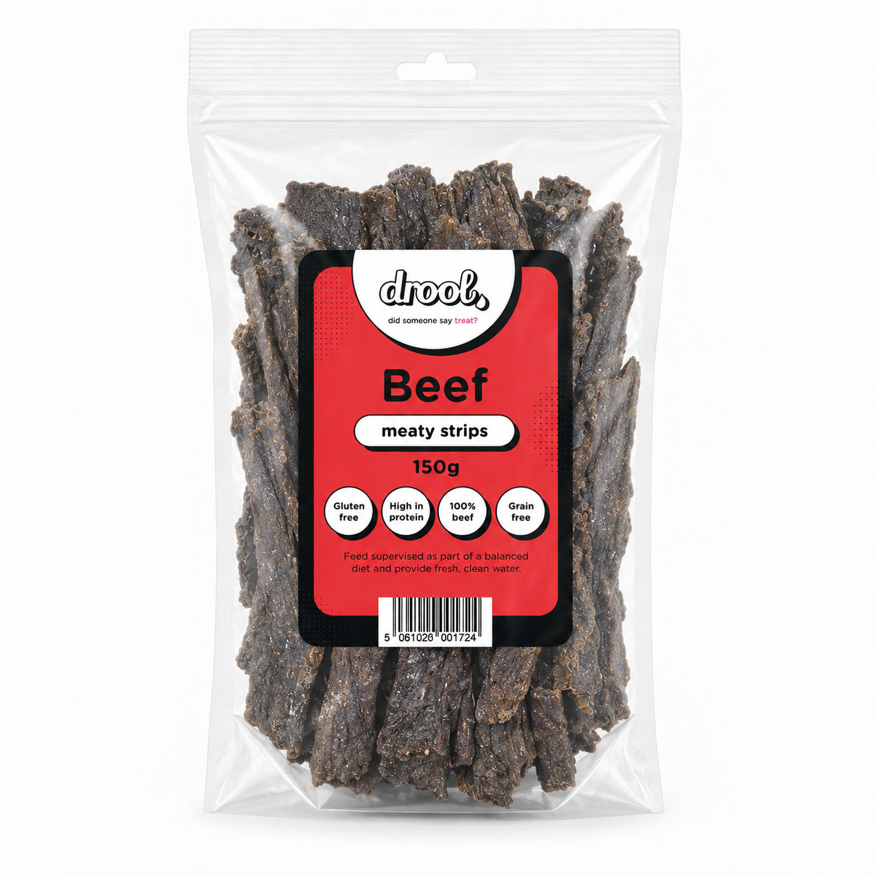 Drool Meaty Strips - Beef - 150g, 1kg