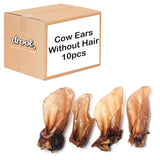 Drool Cow Ears Without Hair (10pcs) for Dogs