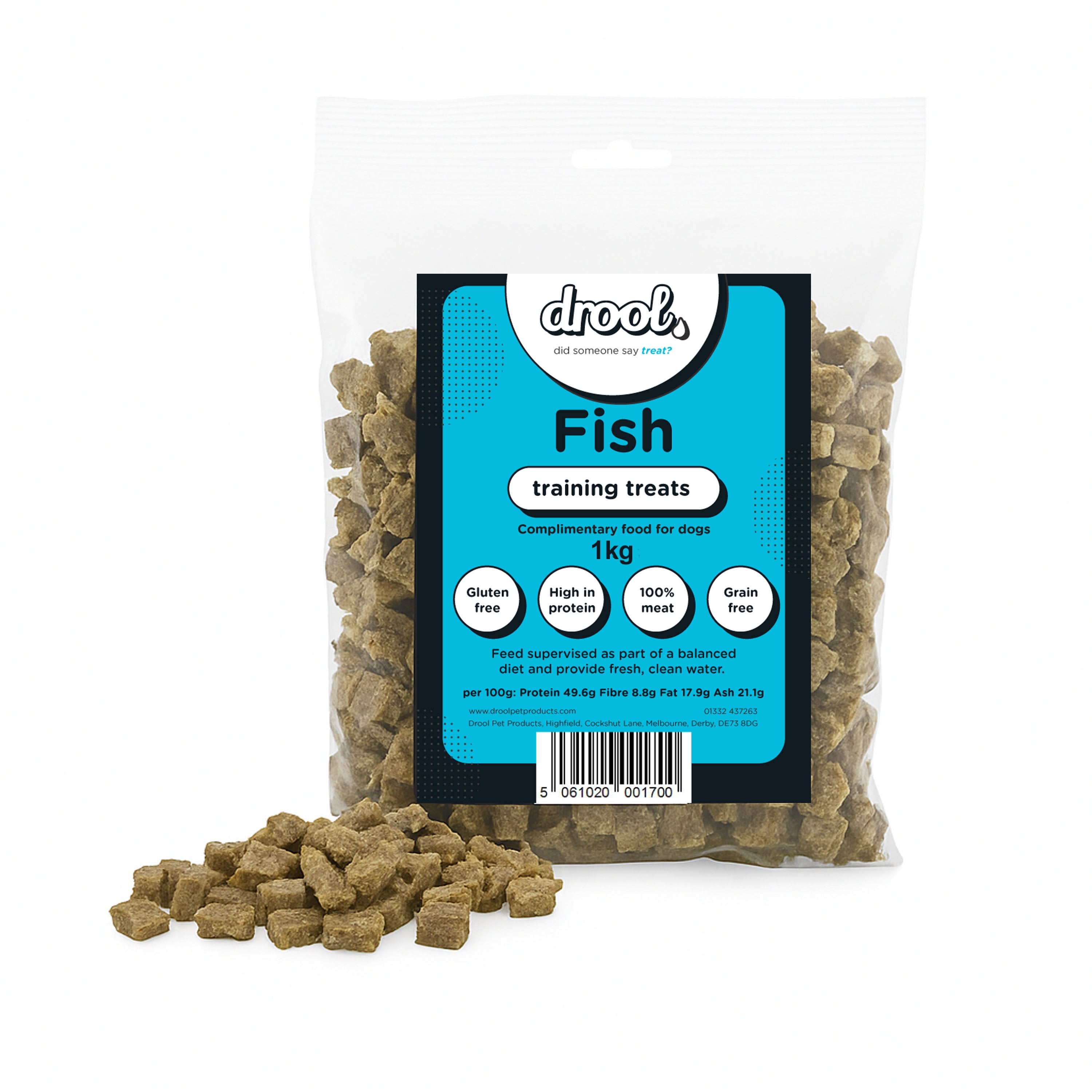 Drool Training Treats - Fish - 150g, 1kg