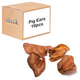 Drool Pig Ears (10pcs) for Dogs