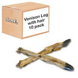 Drool Venison Leg with hair (10 pack) for Dogs