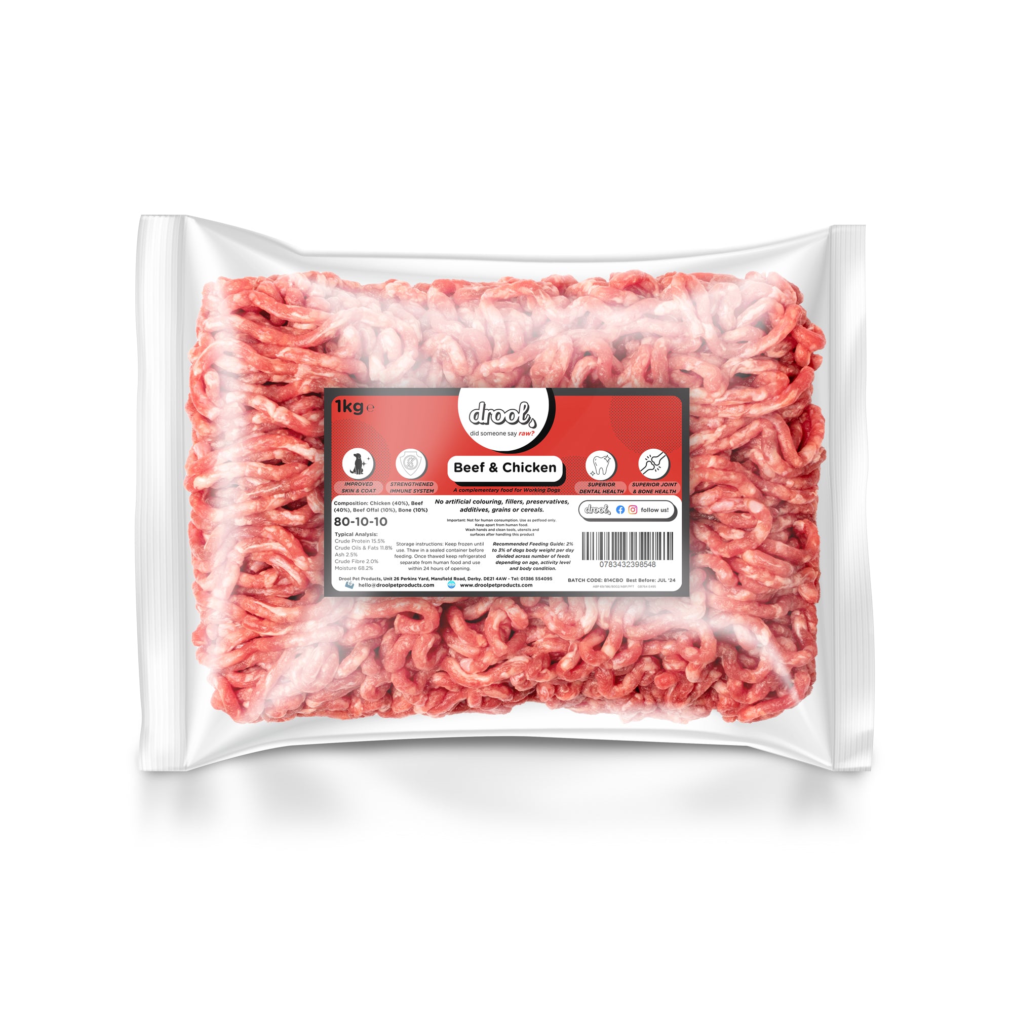Beef and Chicken Freeflow Mince 1kg