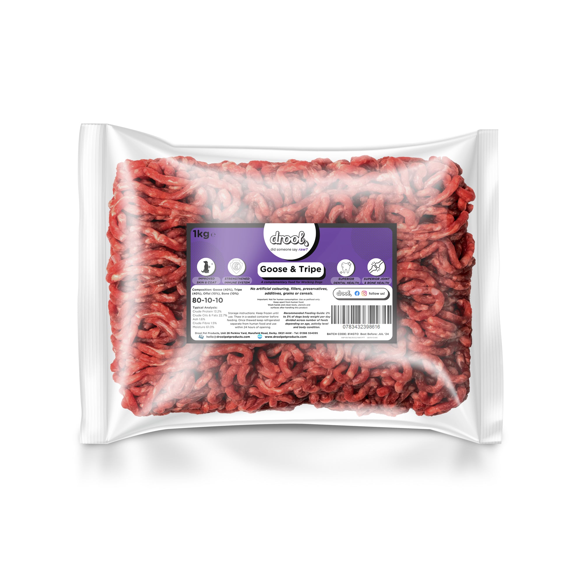 Goose and Tripe Freeflow Mince 1kg
