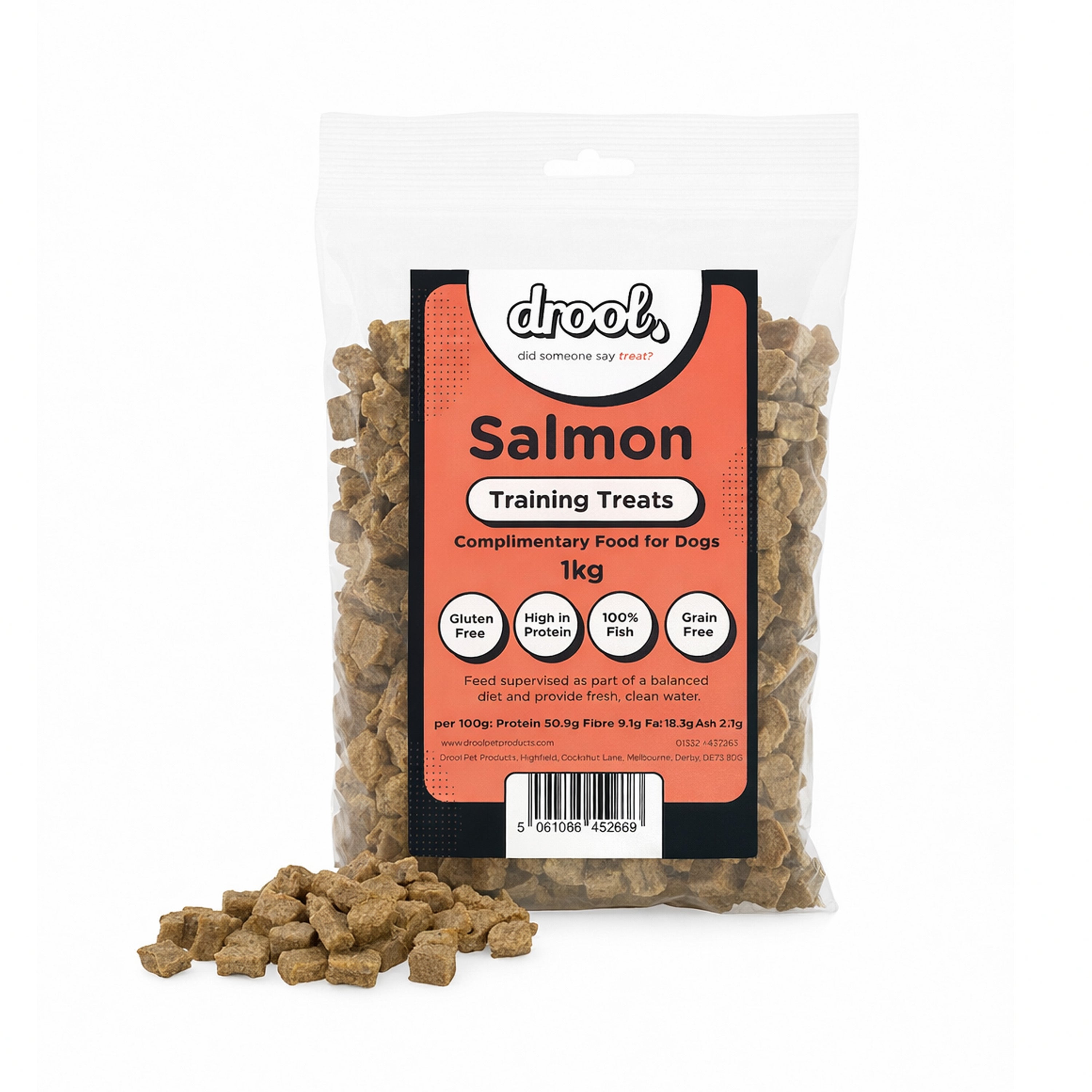 Drool Training Treats - Salmon - 150g, 1kg