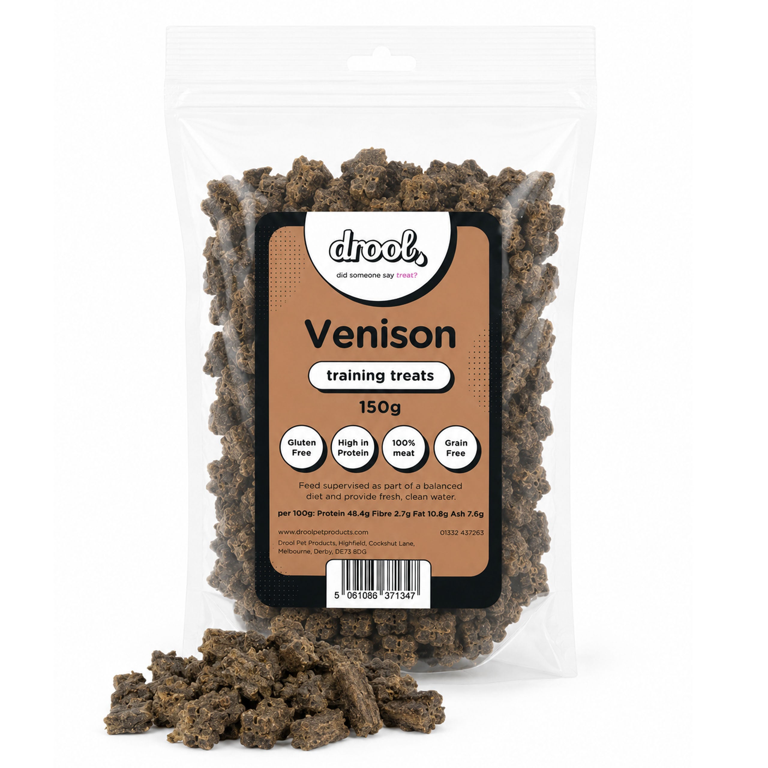 Drool Training Treats - Venison - 150g, 1kg