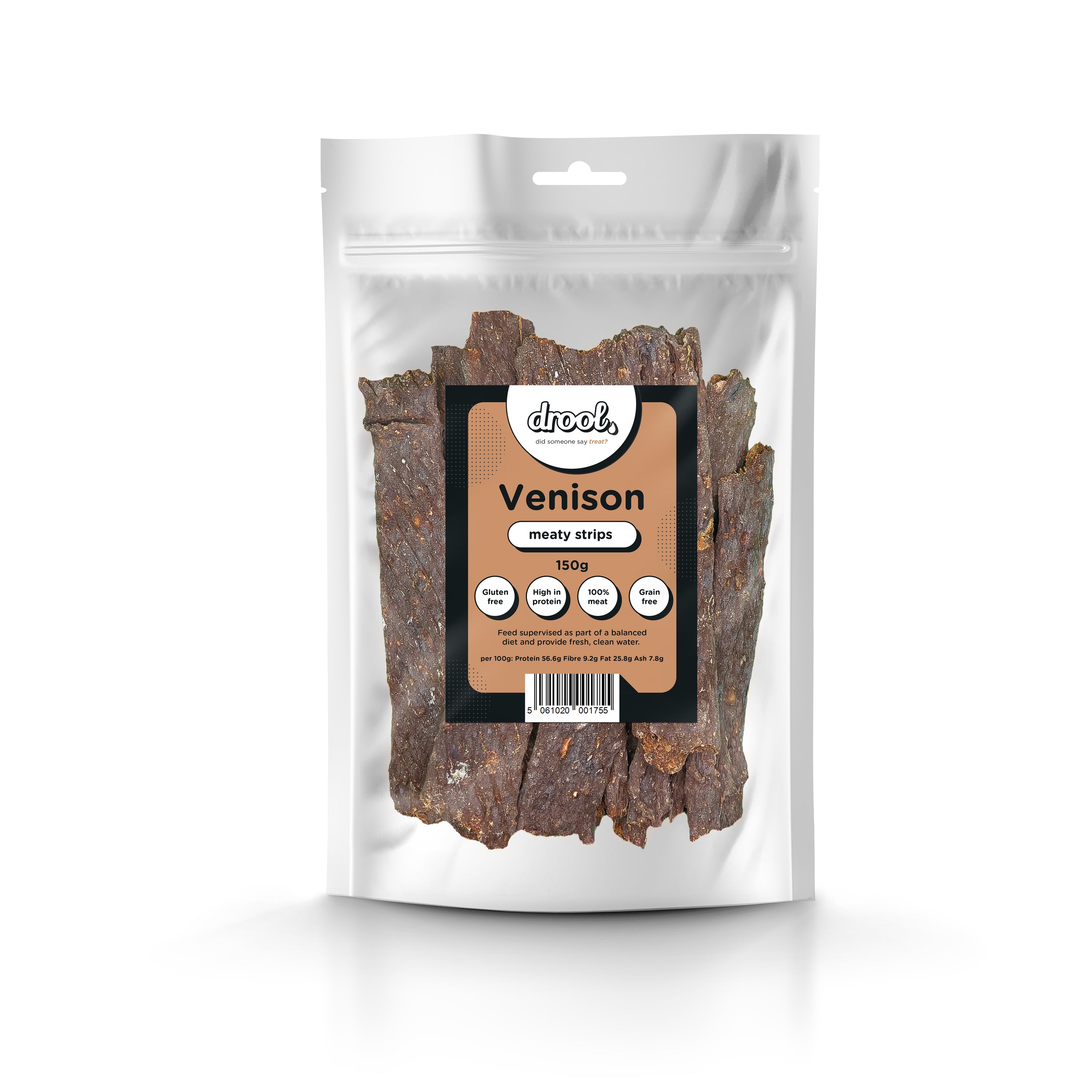 Drool Venison Meaty Strips for Dogs