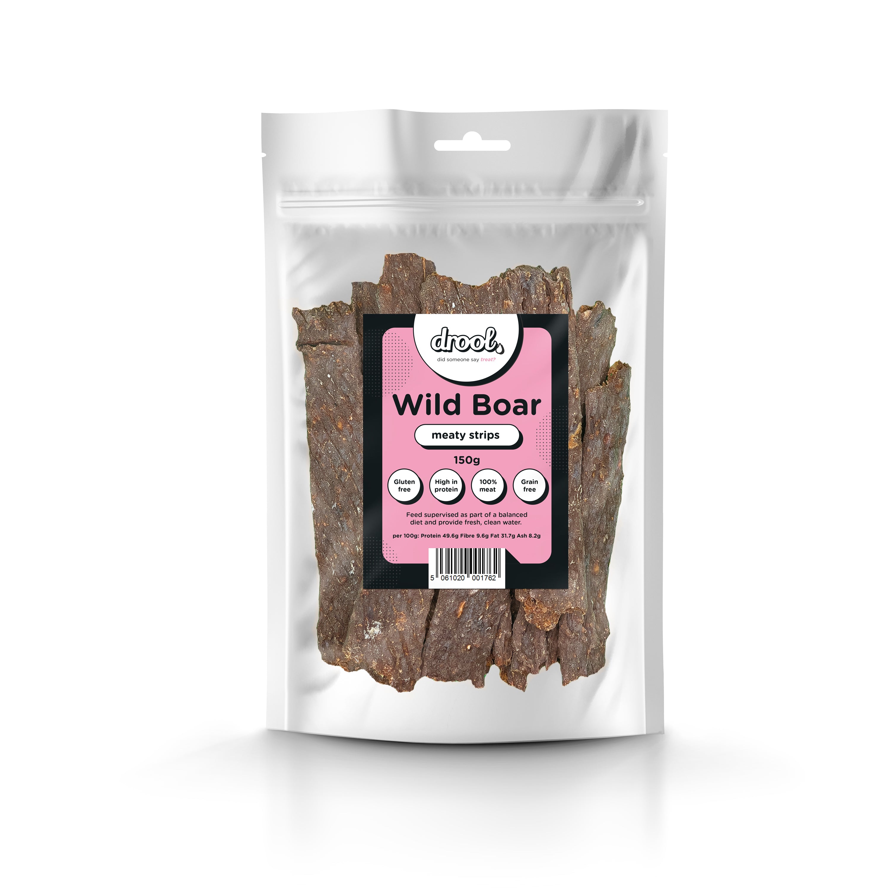 Drool Wild Boar Meaty Strips for Dogs